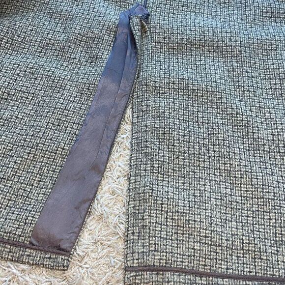 Vintage Harris Tweed Plymouth Of Boston Trench Coat Gray Scottish Top O’ Tweed 1 - Picture 15 of 16